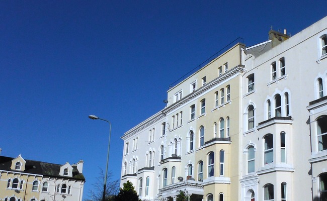 Regency style buildings in Teignmouth