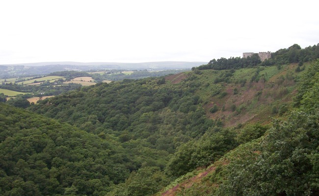 Chagford hills castle view