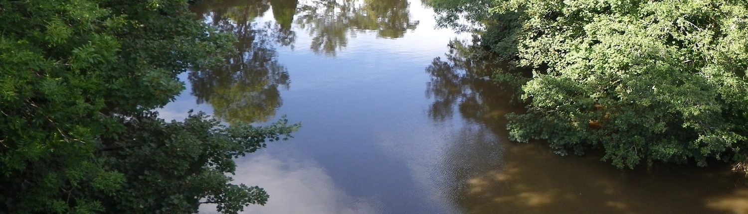 Gunnislake river in Cornwall