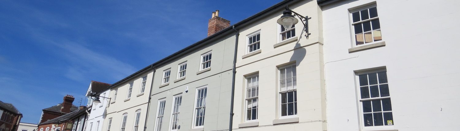 Terraced homes in Leominster