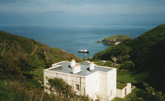 Millcombe house on Lundy Island