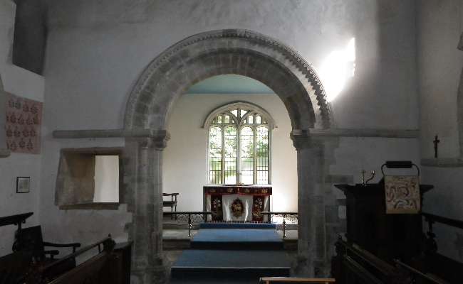 Interior of Charminster church