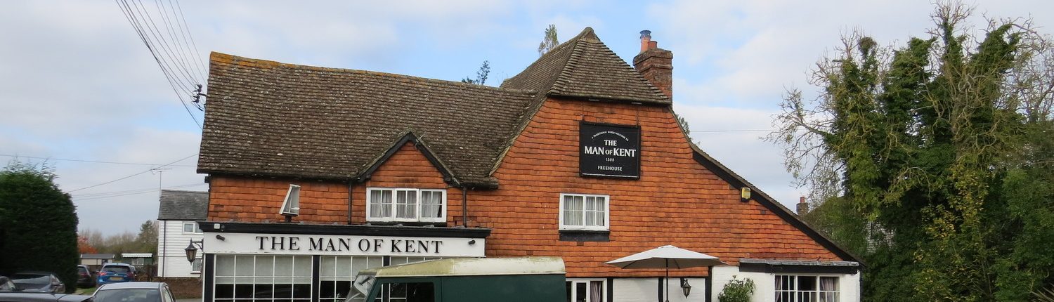 The Man of Kent pub in East Peckham