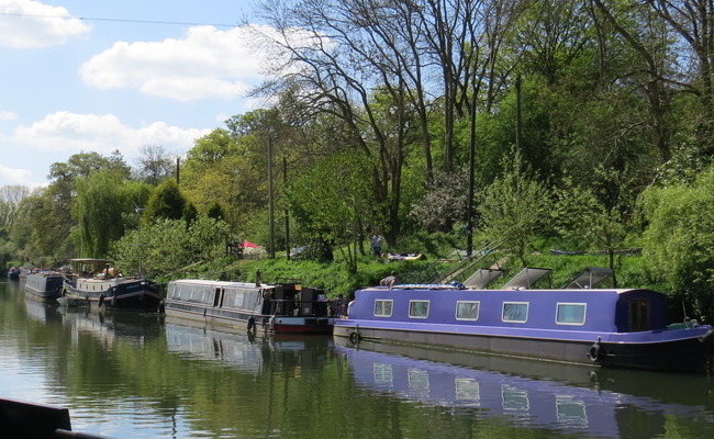 Canal boats in Hanham