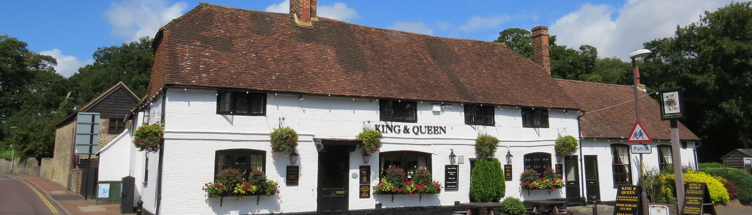 King & Queen pub in East Malling