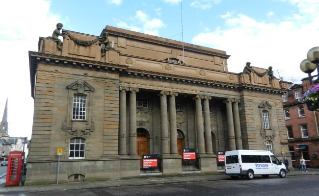 Perth city Hall building in Scotland