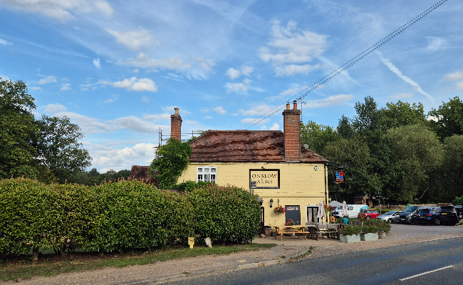 Onslow arms pub in Loxwood