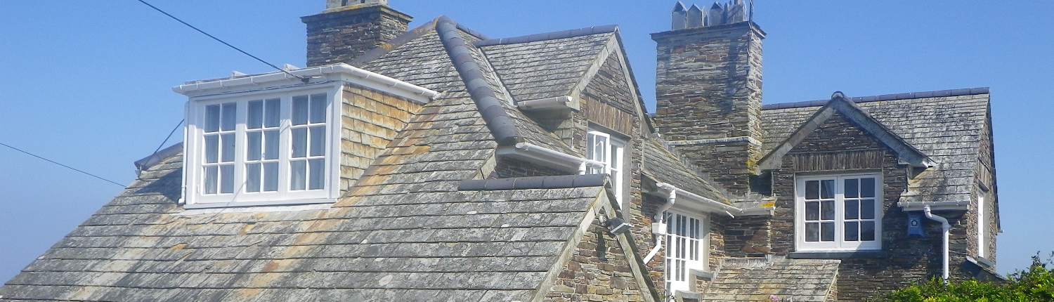 Roof of Tintagel property