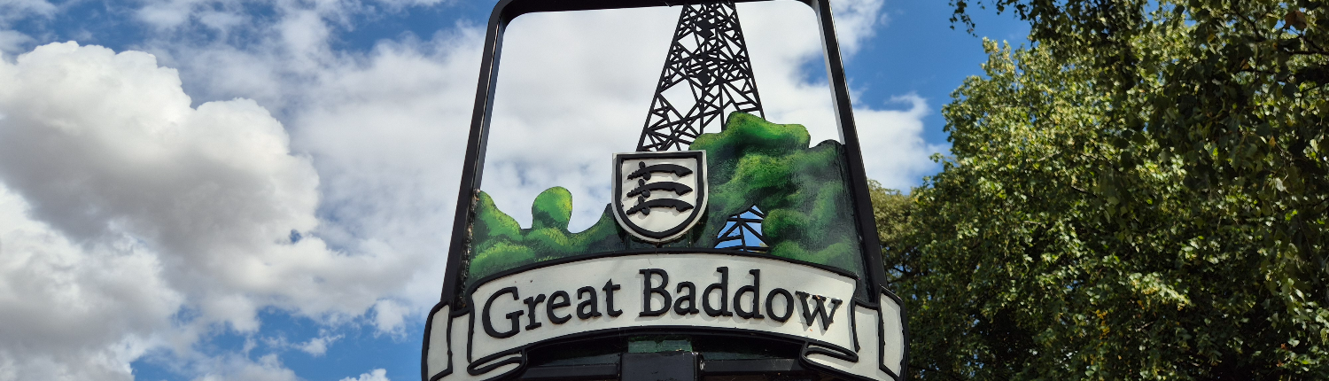 Great Baddow town sign
