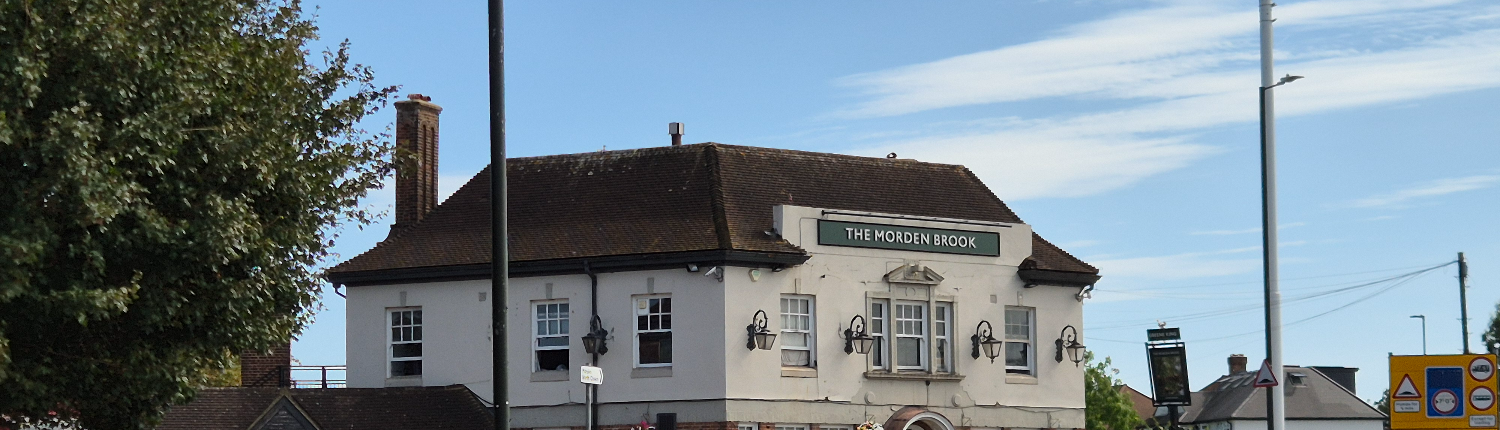 The Morden Brook pub building
