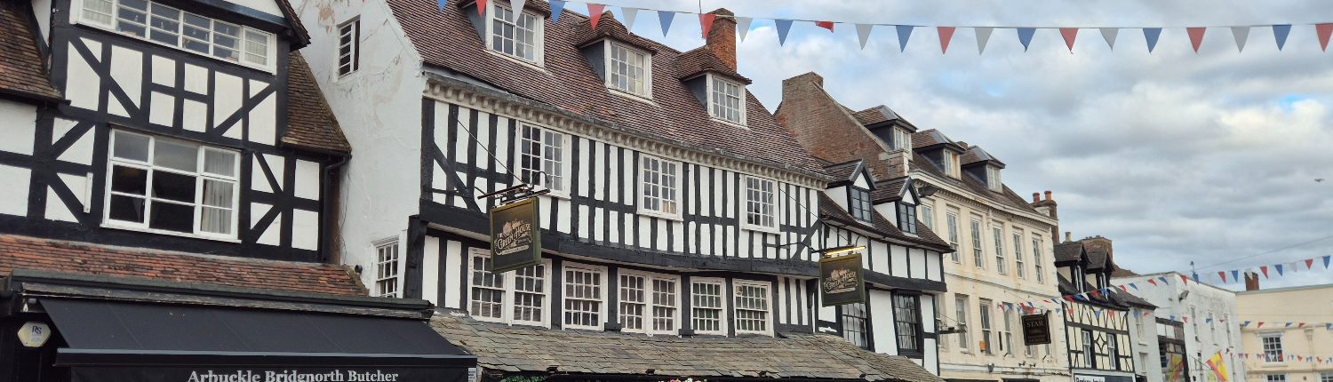 Tudor buildings in Bridgnorth